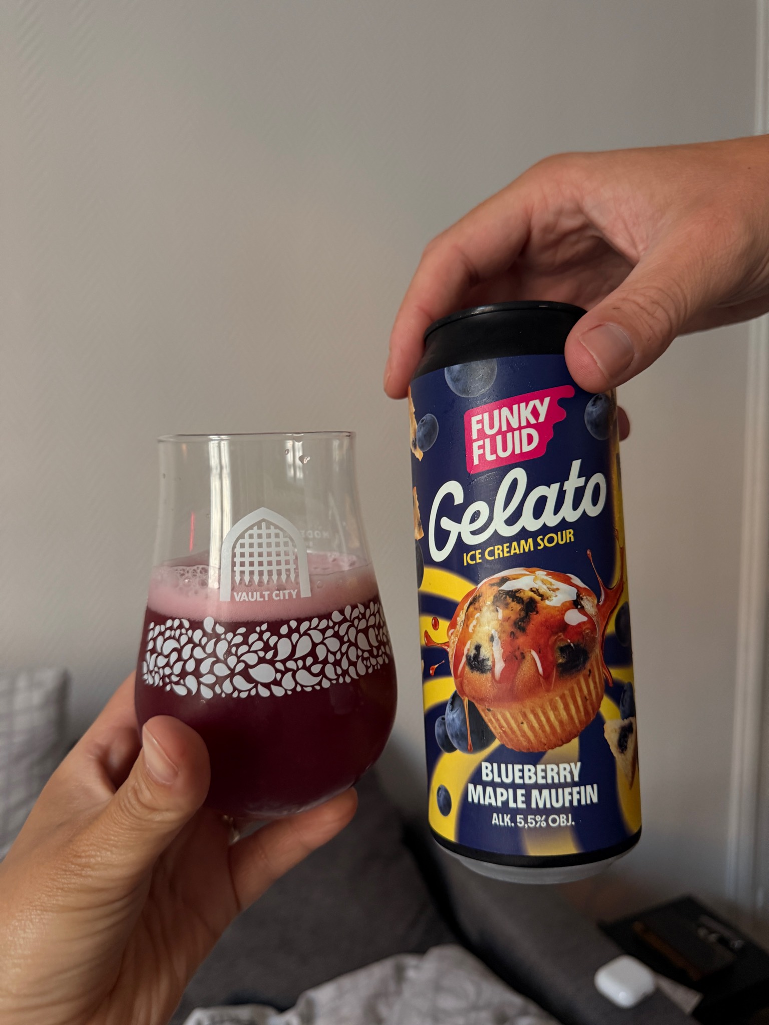 Gelato Ice Cream Sour: Blueberry maple Muffin, Poland