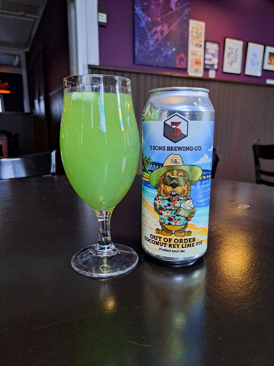 Out of order - Coconut Key Lime Pie, 3 Sons Brewing Company