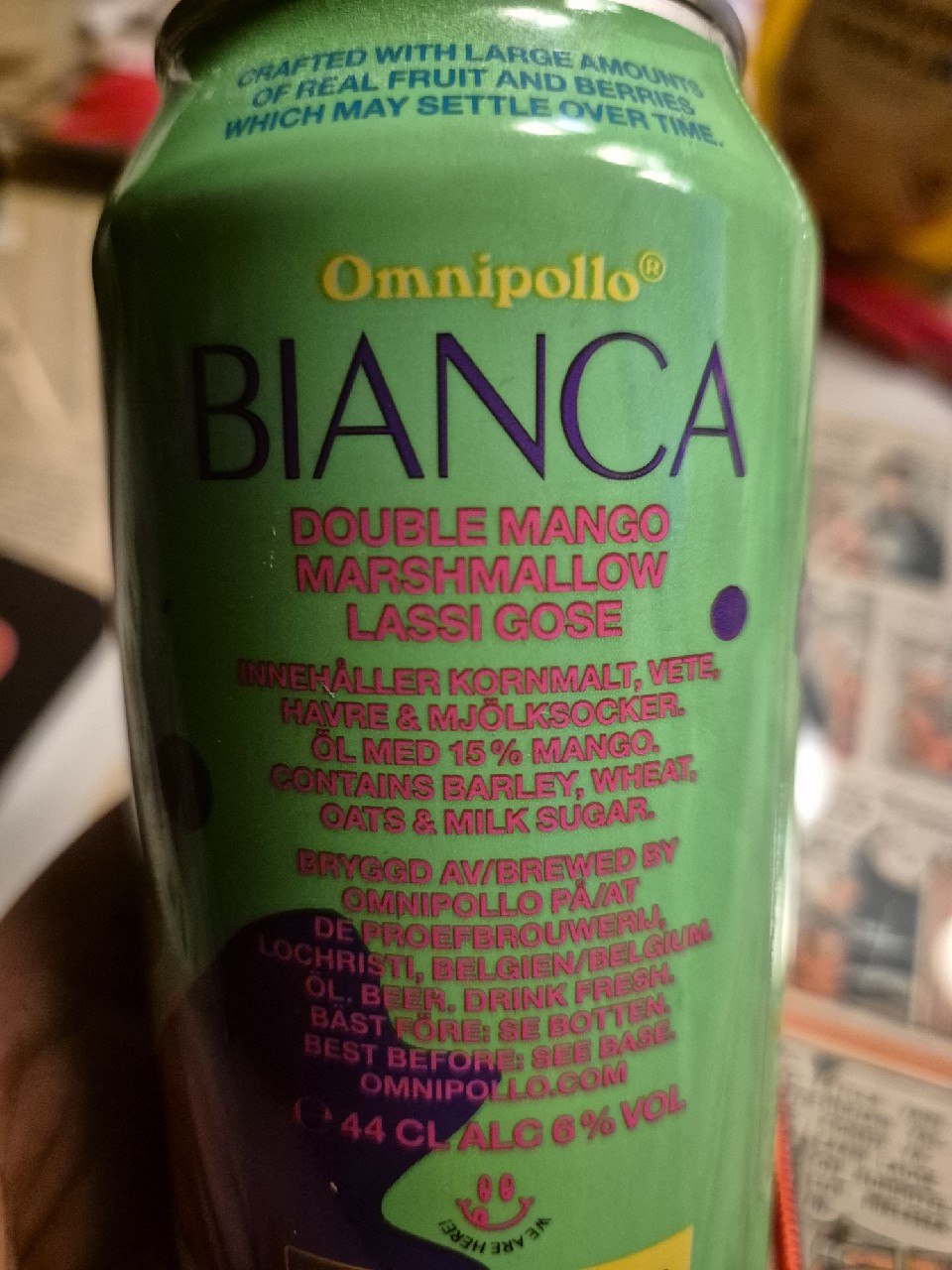 Bianca Double mango marshmallow Lassi gose, Sweden