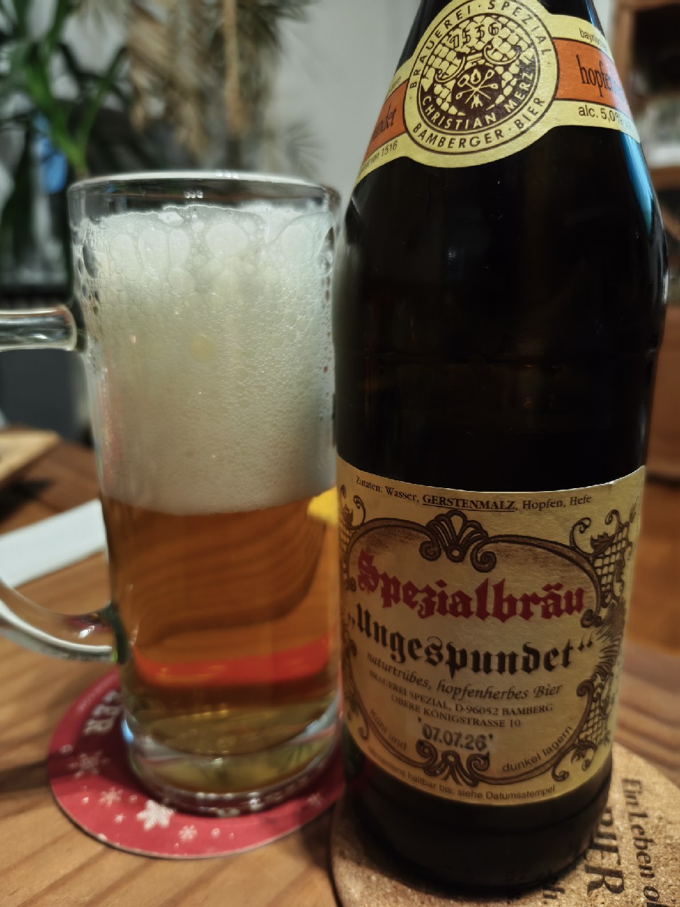 Spezial "Ungespundet" / Spezialbräu "Ungespundet", Brauerei Spezial