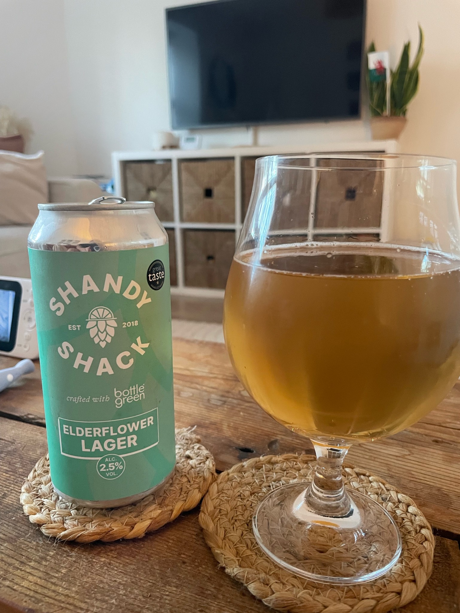 Elderflower lager top, England