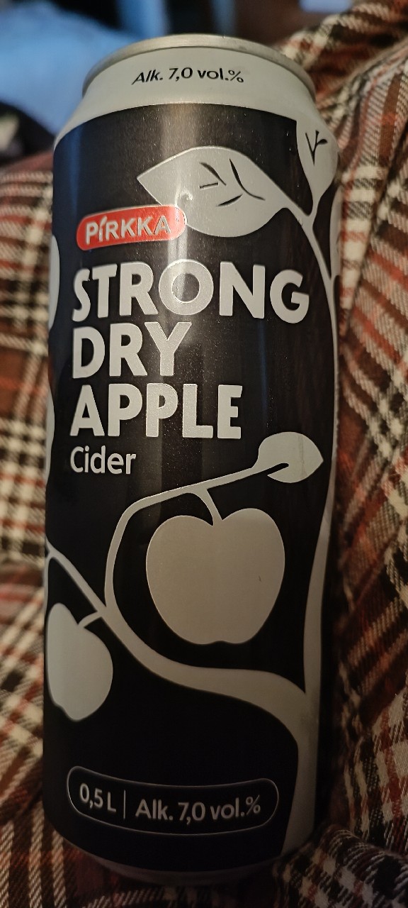Pirkka strong dry apple cider, Finland