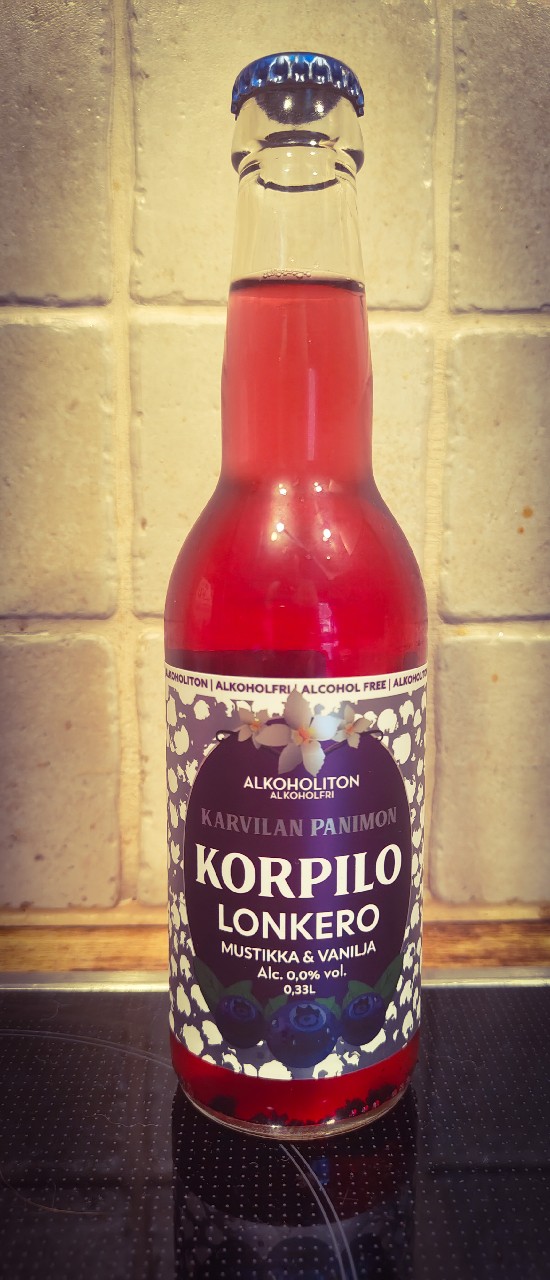 Korpilo Lonkero Mustikka & Vanilja Alkoholiton, Finland