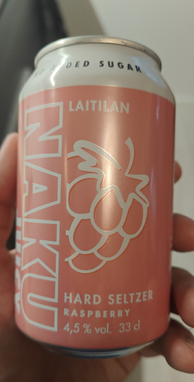 NAKU Juicy Hard Seltzer Raspberry, Finland