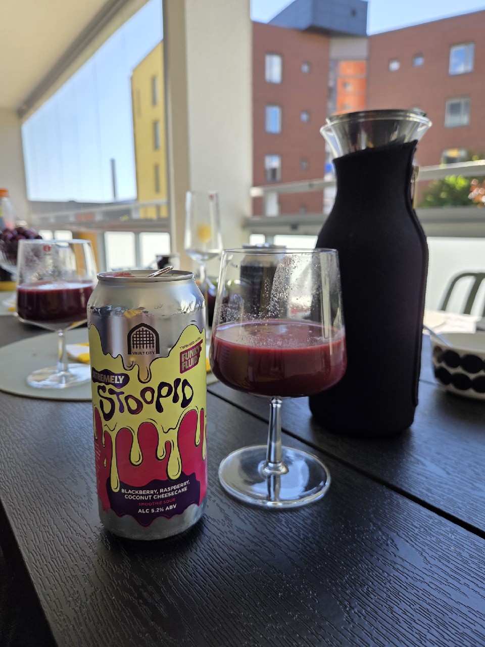 Xtremely stoopid blackberry raspberry coconut cheesecake smoothie sour, Scotland