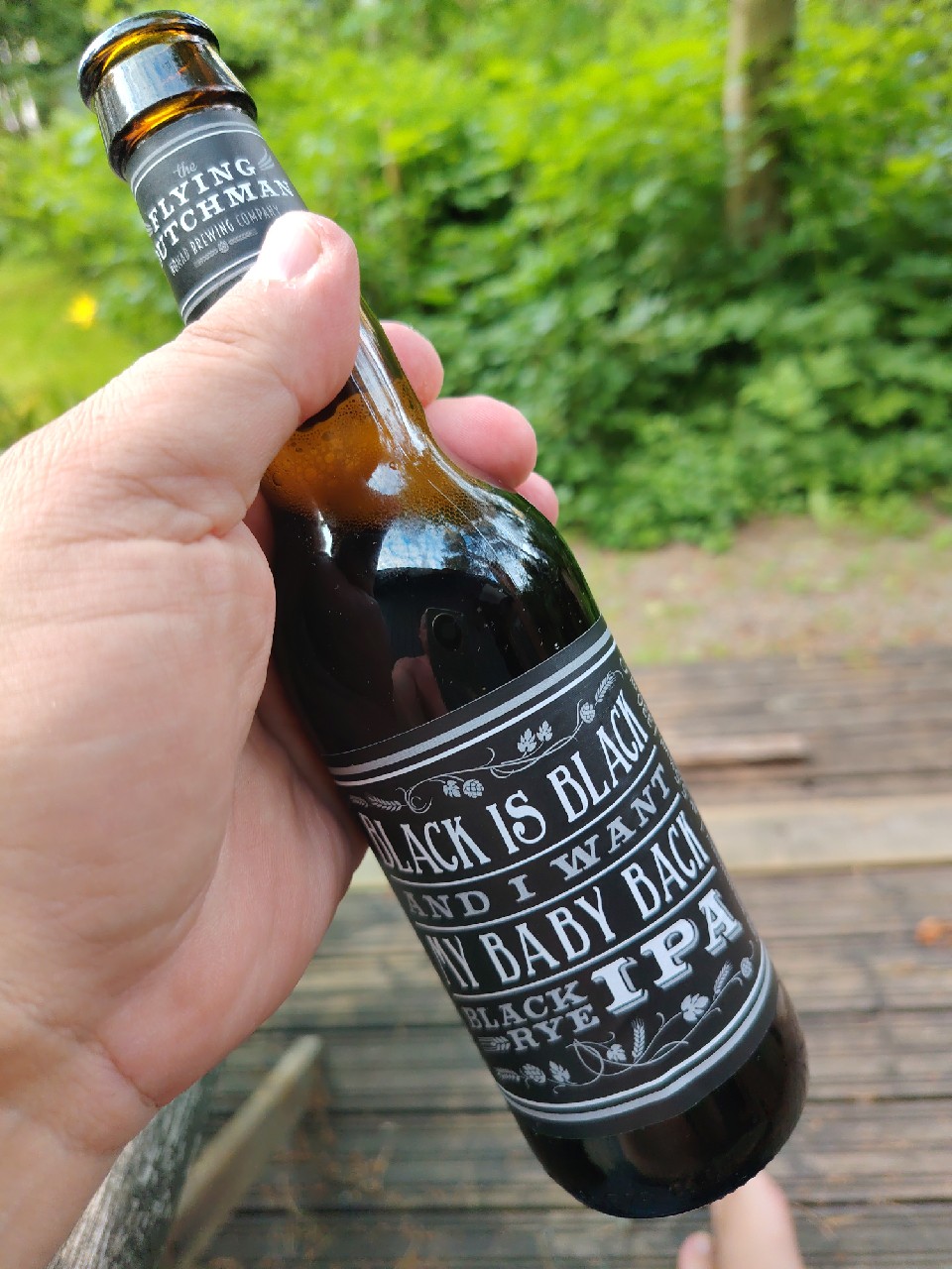 Black Is Black and I Want My Baby Back Black Rye IPA, The Flying Dutchman Nomad Brewing Company