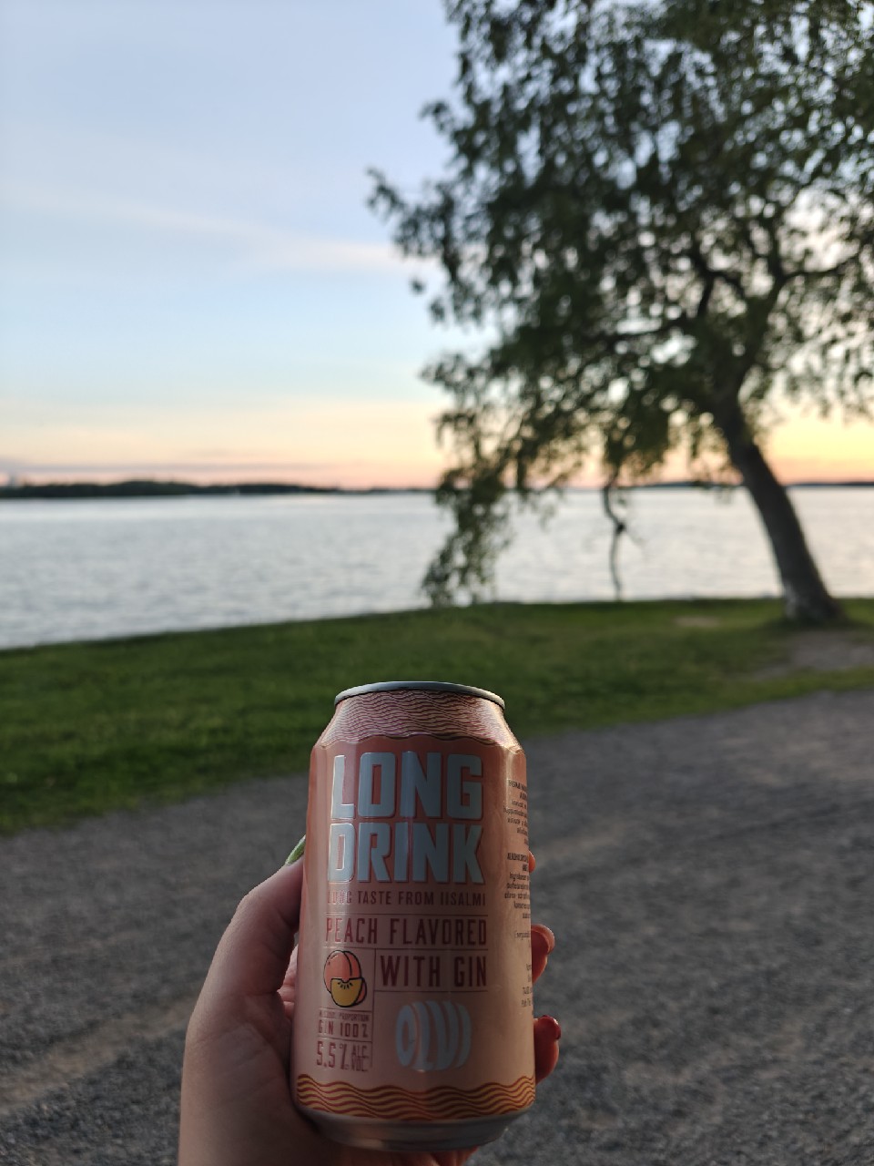 OLVI Long Drink Peach, Finland