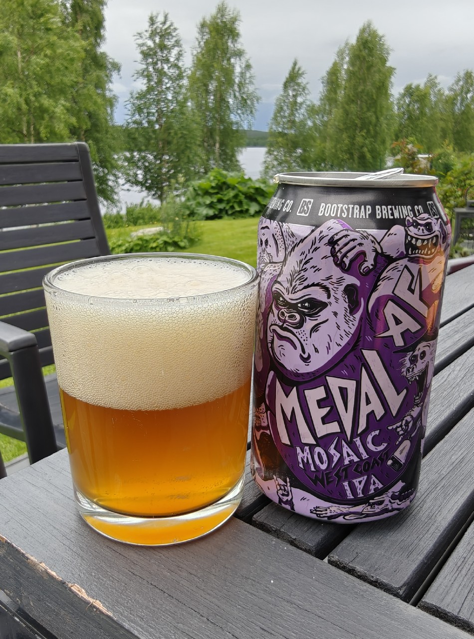 Medal AF Mosaic IPA, Bootstrap Brewing