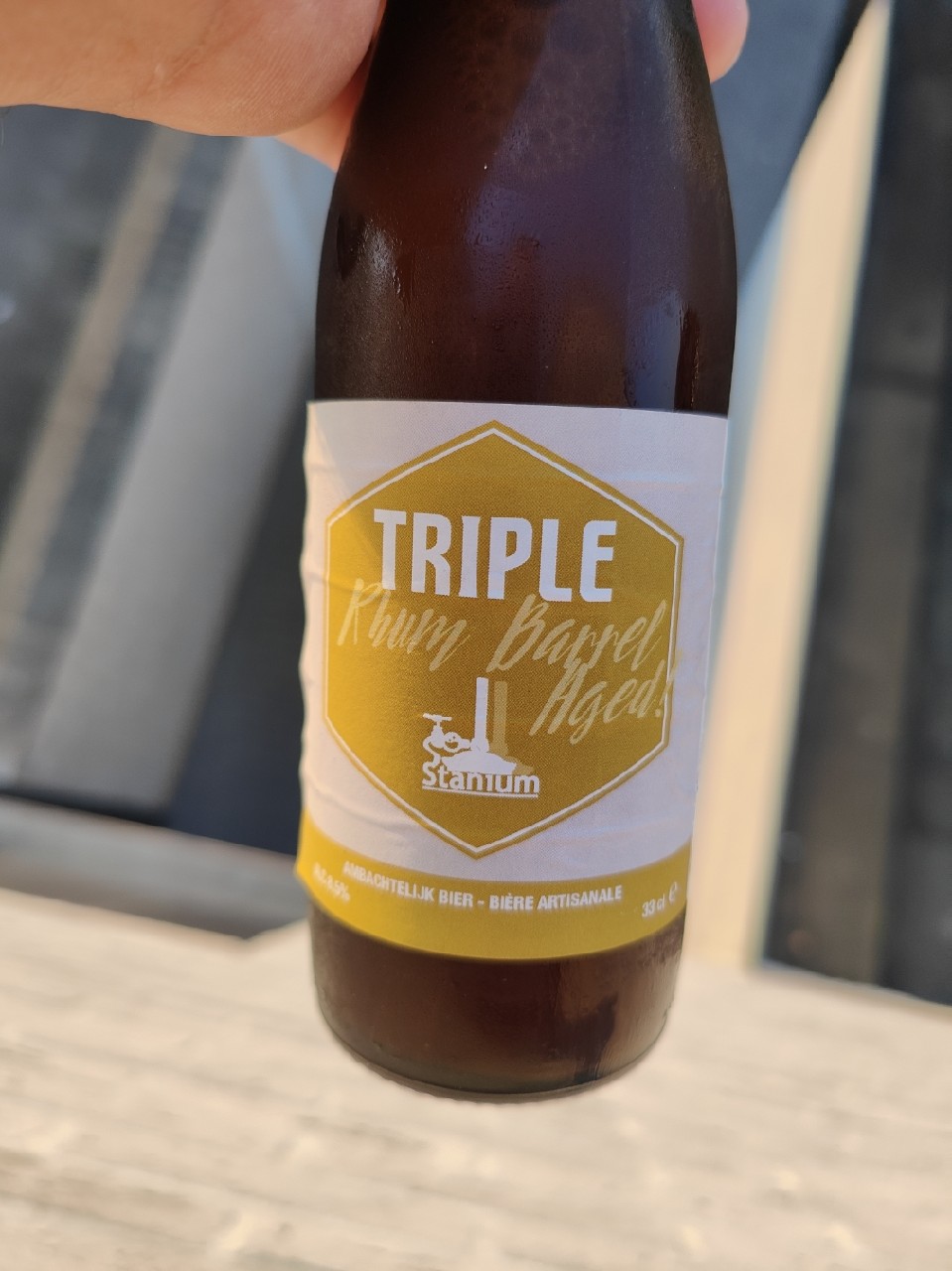 Triple Rhum Barrel aged, Microbrouwerij Stanium