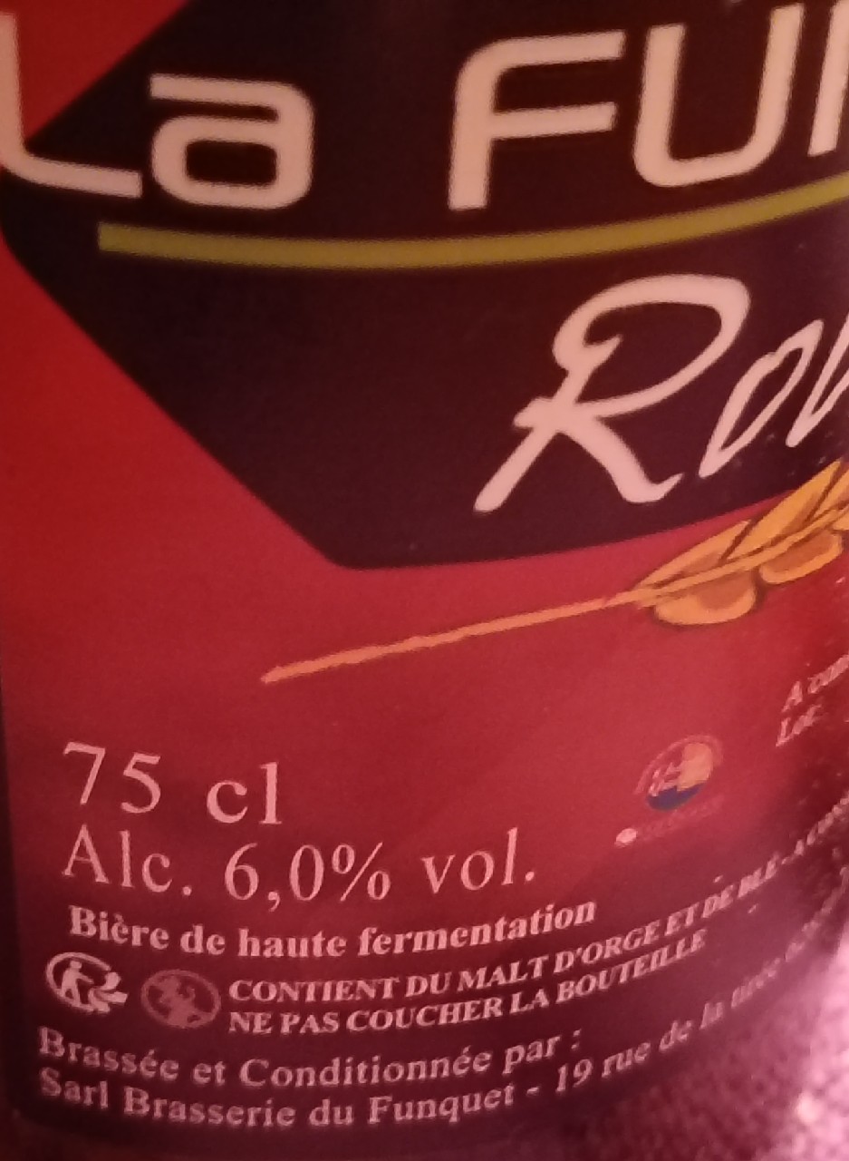 La Funquet Rousse, Brasserie Du Funquet