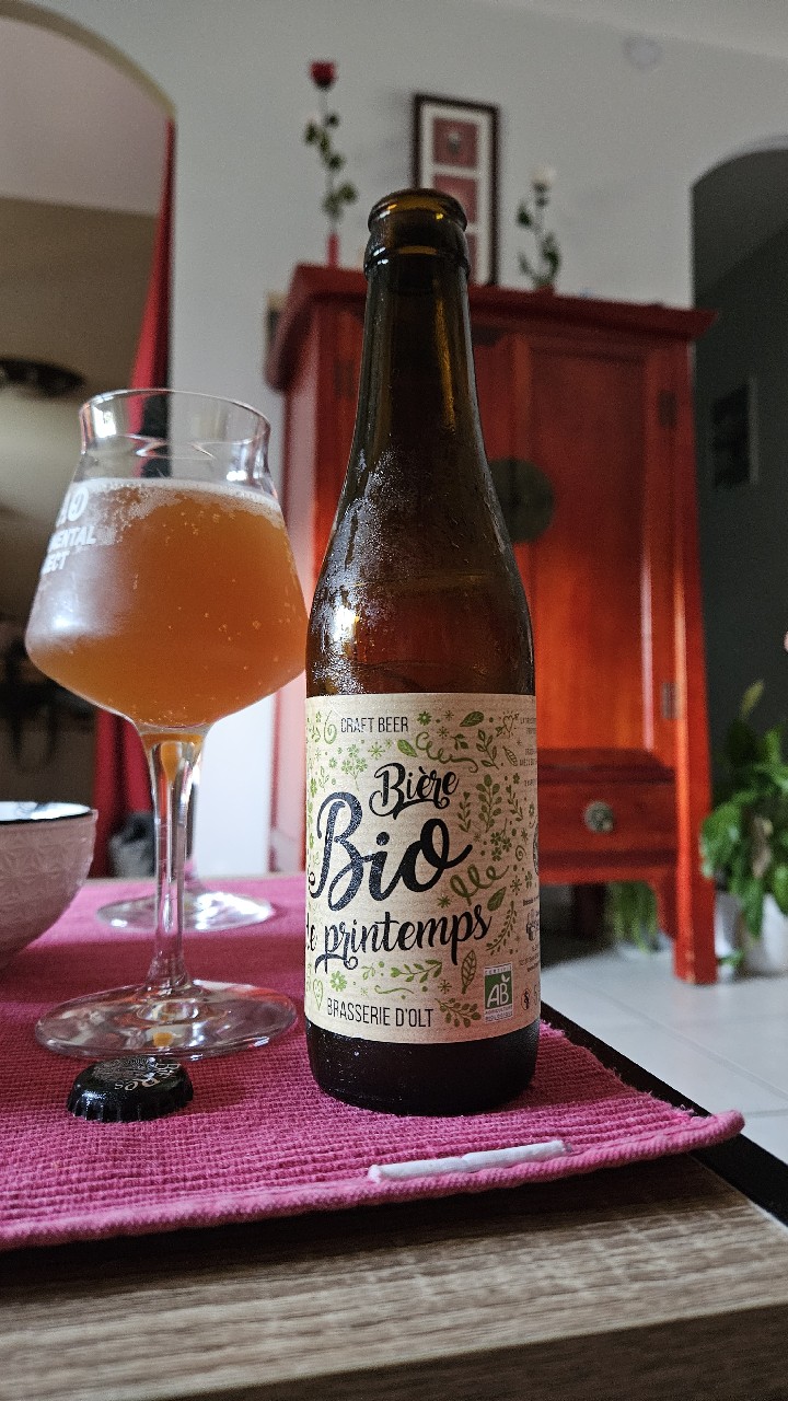 Bière Bio De Printemps, Brasserie D'Olt