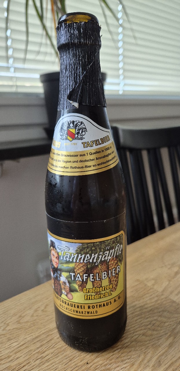 Tannenzäpfle Tafelbier, Badische Staatsbrauerei Rothaus