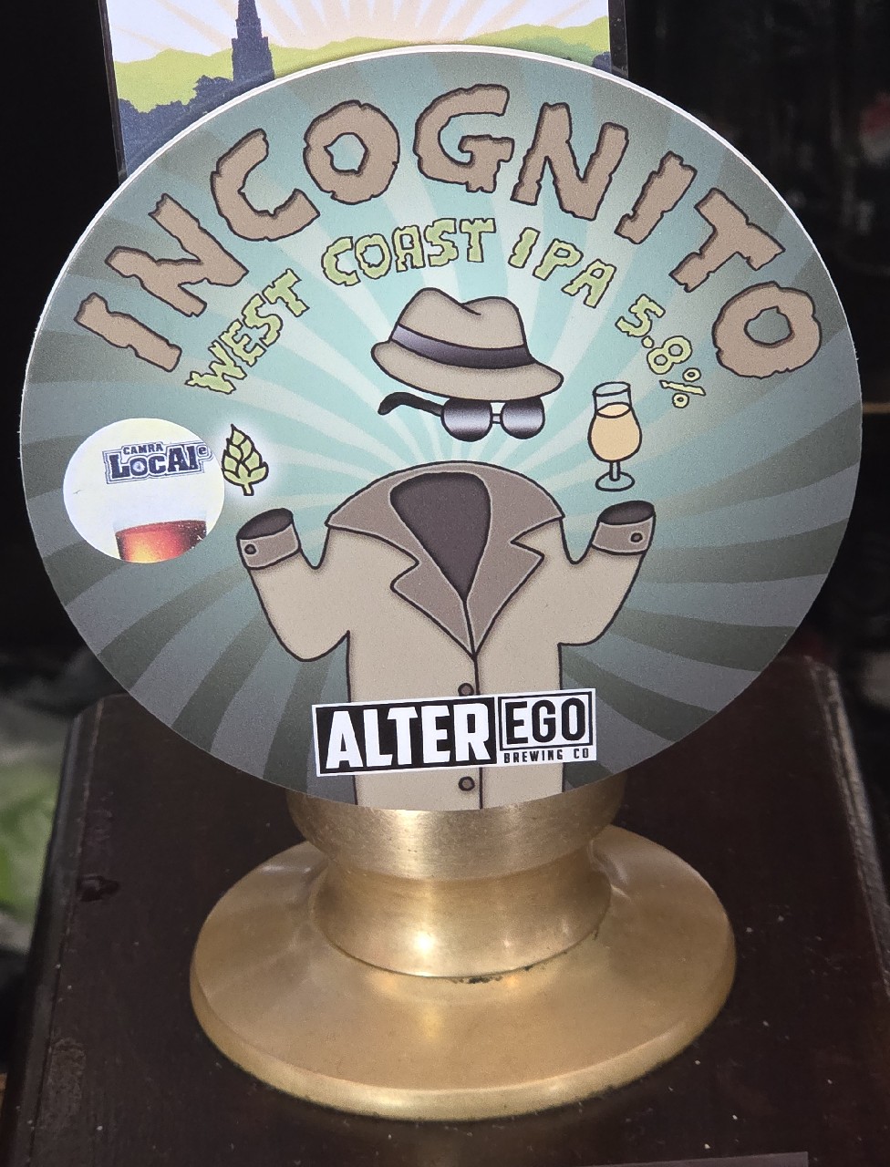 Incognito, Alter Ego Brewing Co.