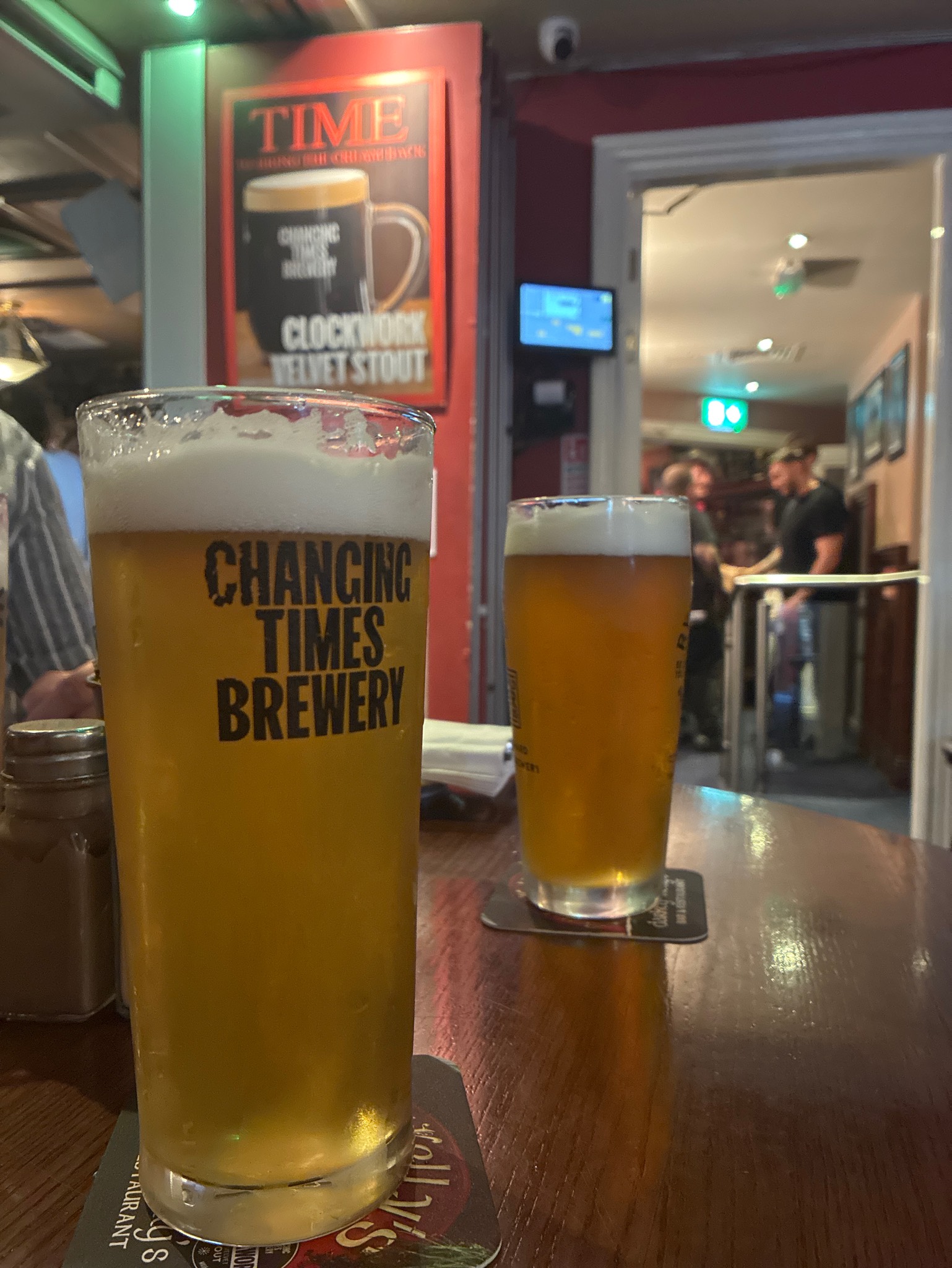 After hours, Changing Times Brewery