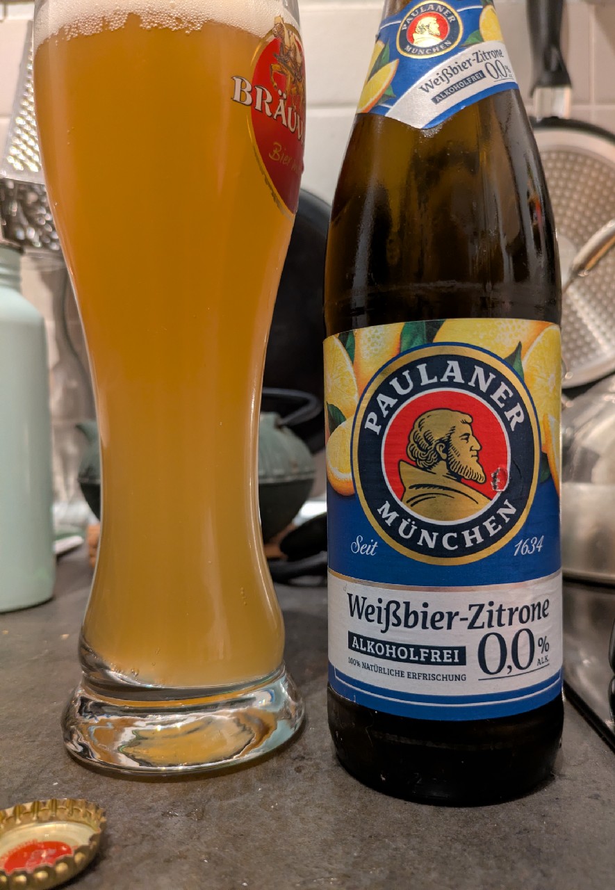 Paulaner Weißbier-Zitrone Alkoholfrei 0,0%, Germany