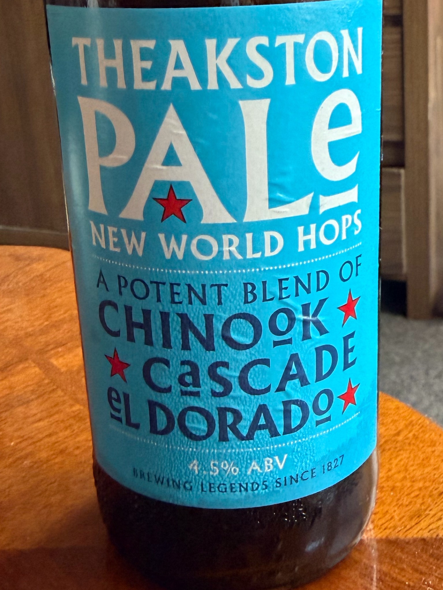 Pale New World Hops, Theakston Brewery