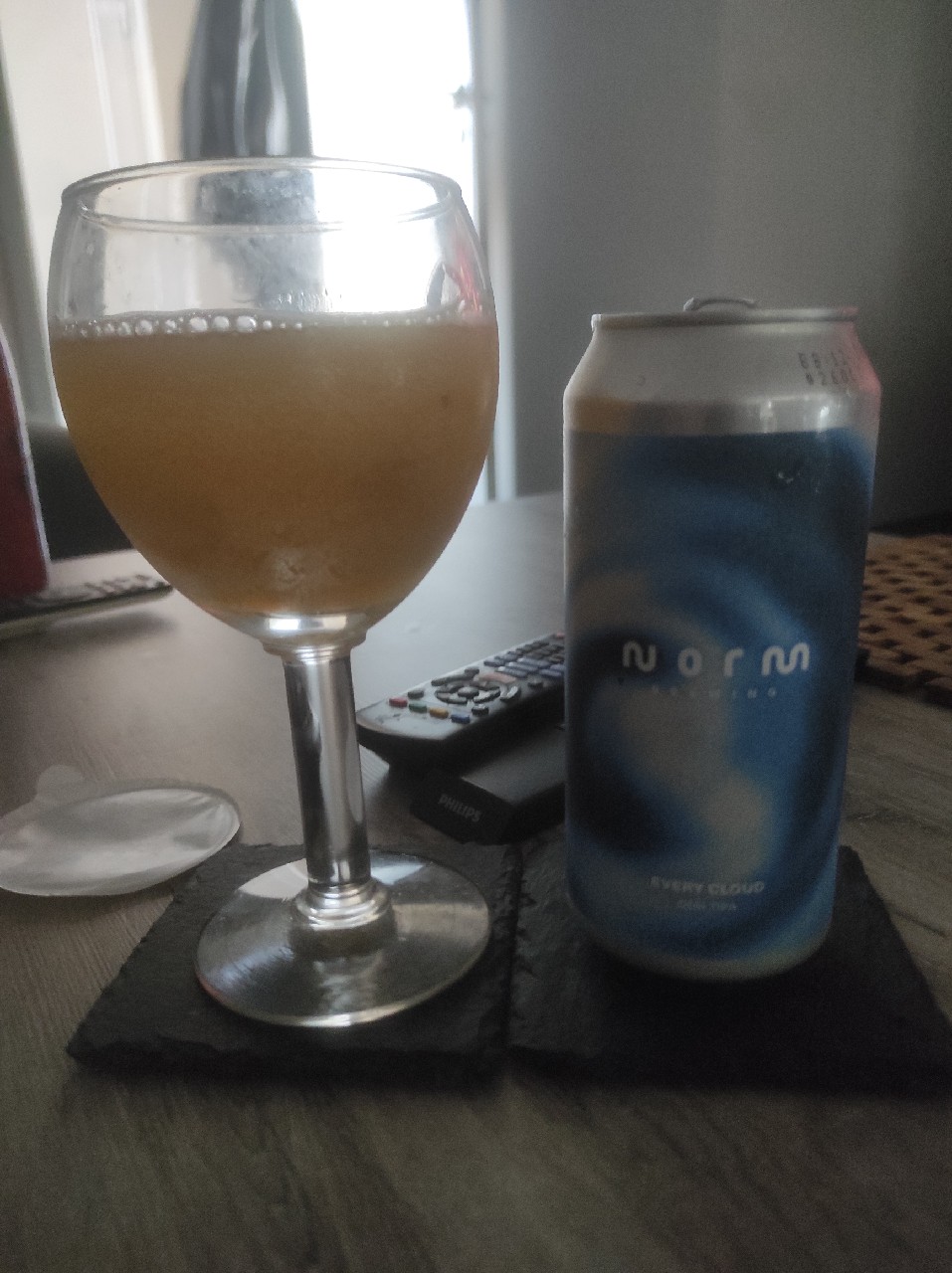 Norm brewing every cloud, Norm Brewing