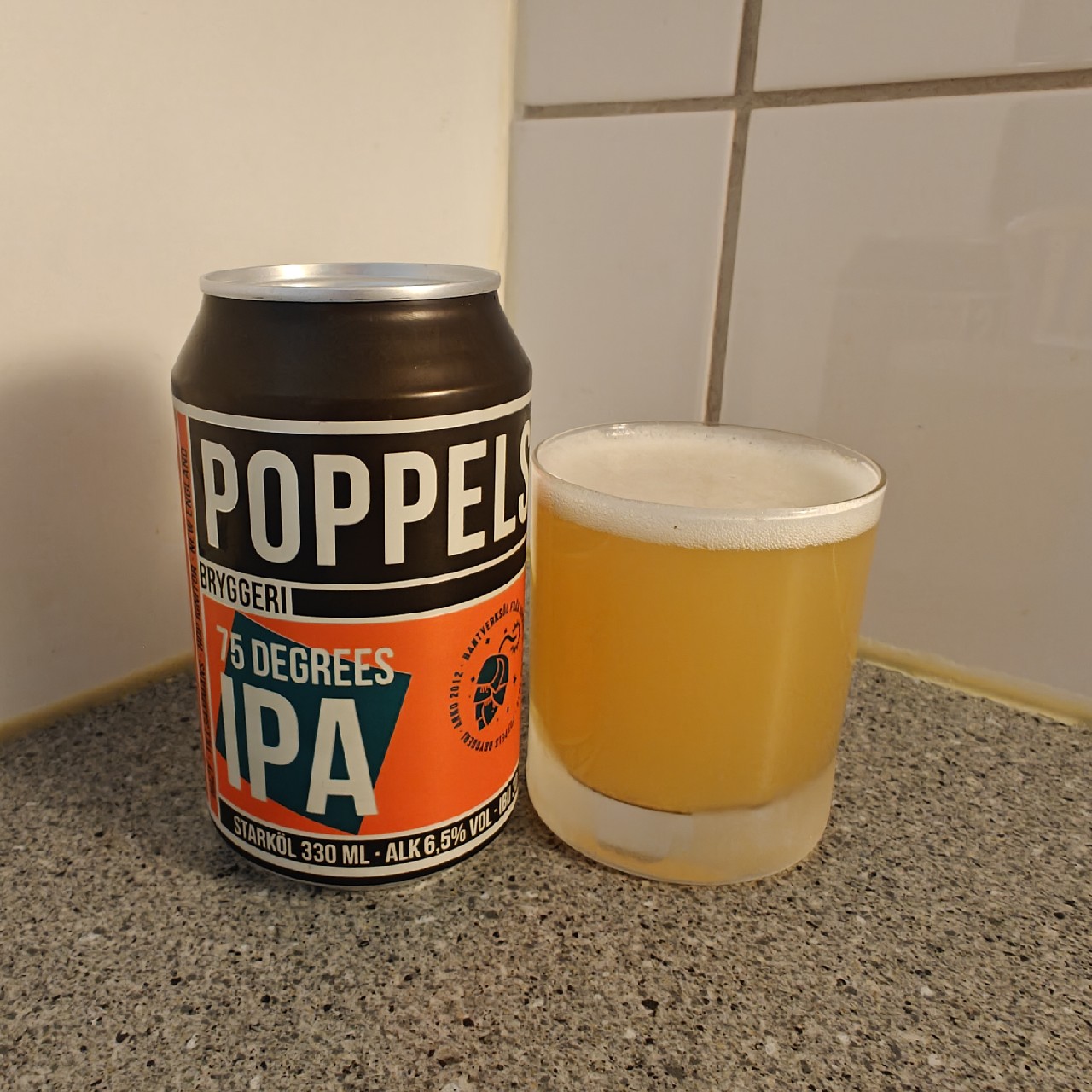 75 Degrees IPA, Poppels Bryggeri
