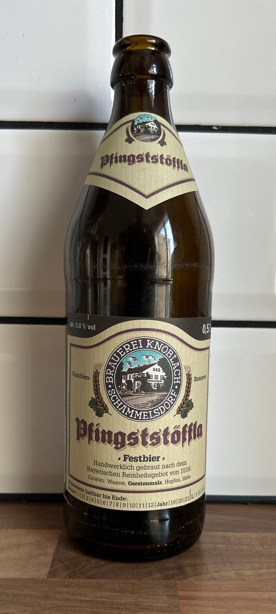Pfingststöffla, Brauerei Knoblach Schammelsdorf