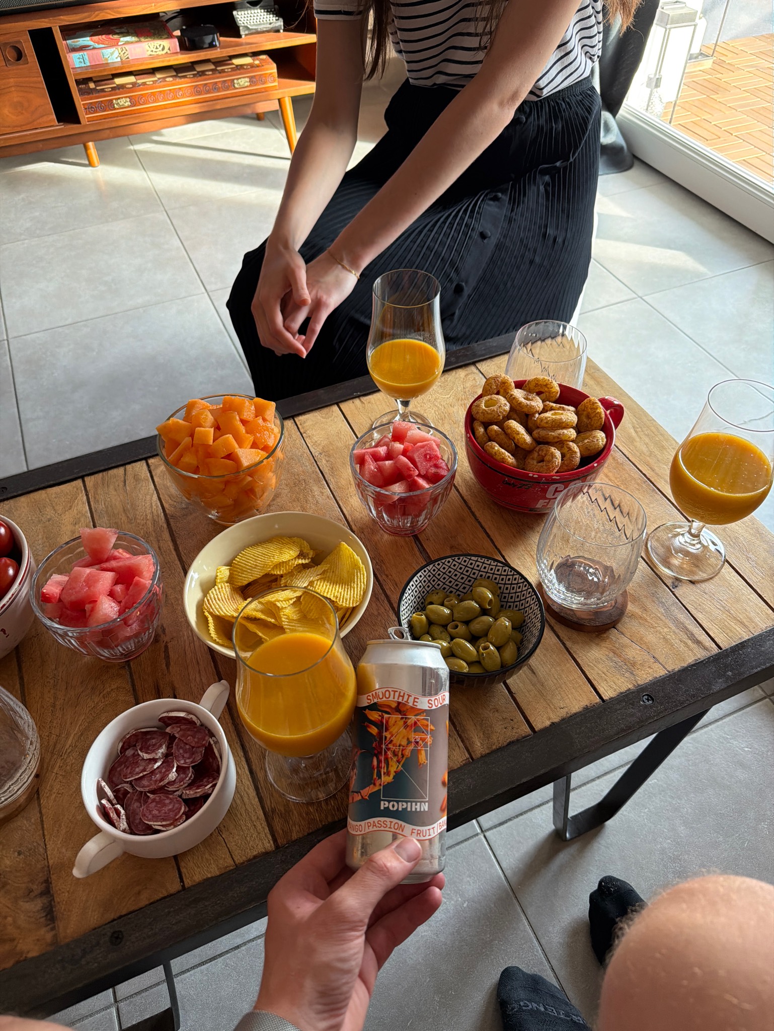 smoothie sour mango/passion fruit/banana, France