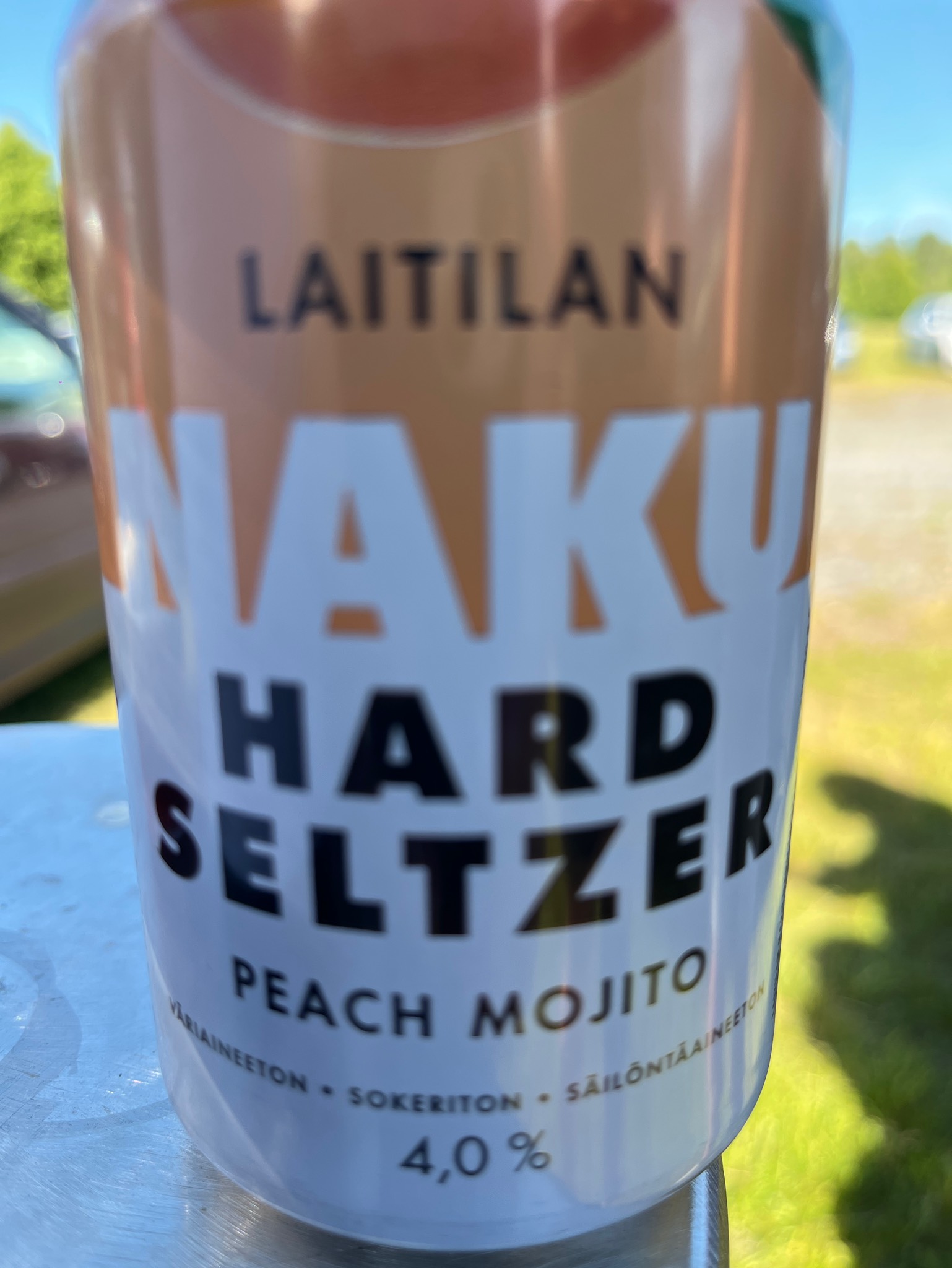 NAKU Hard Seltzer Peach Mojito, Finland