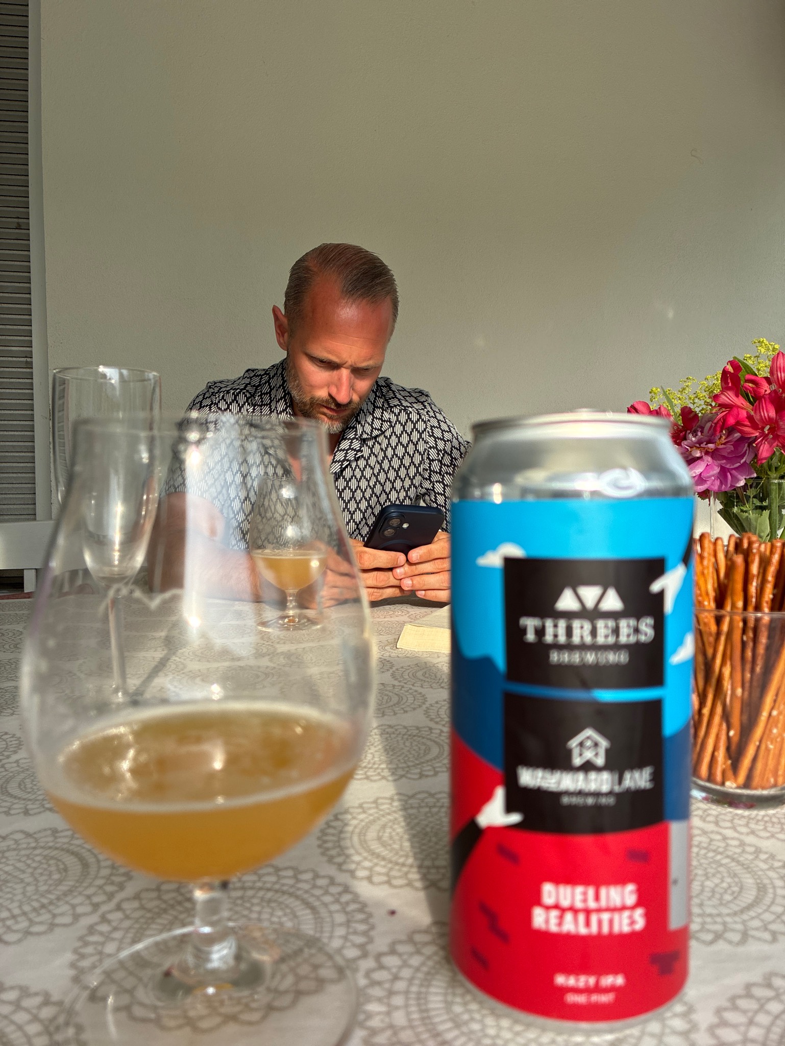 Dueling realities, Threes Brewing