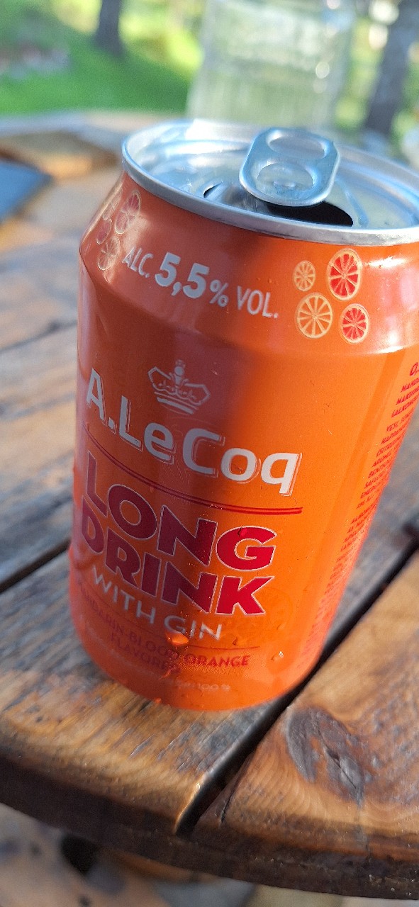 A.Le Coq GIN Mandarin–Blood Orange Long Drink, Estonia