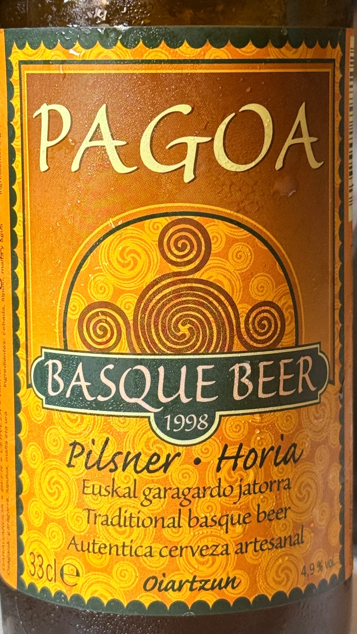 Pagoa Pilsner Horia, Pagoa Euskal Garagardoa