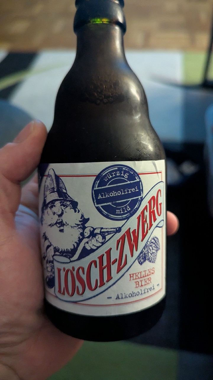 Lösch-Zwerg Helles Bier alkoholfrei, Privatbrauerei Schimpfle