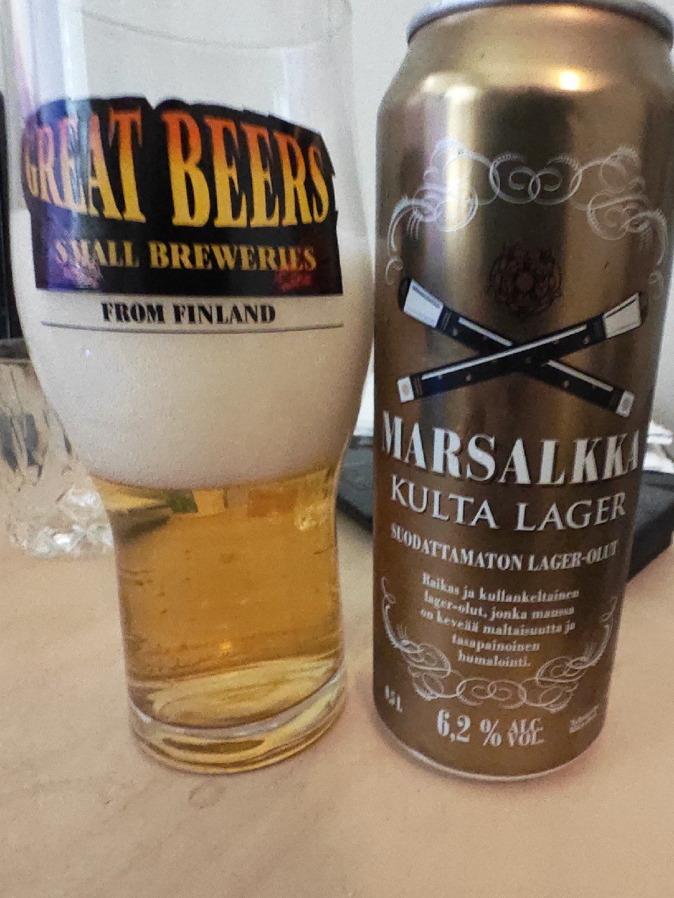 Marsalkka Kulta Lager, Finland