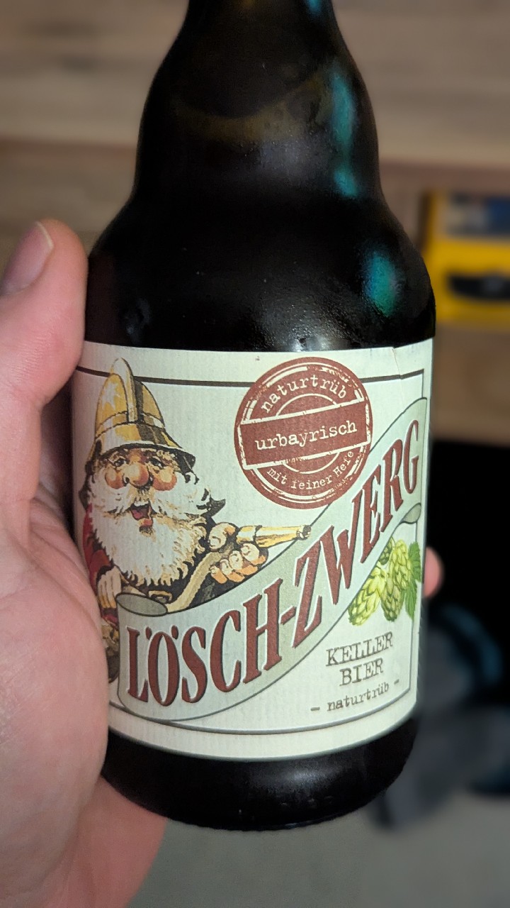 Lösch-Zwerg Kellerbier naturtrüb, Privatbrauerei Schimpfle