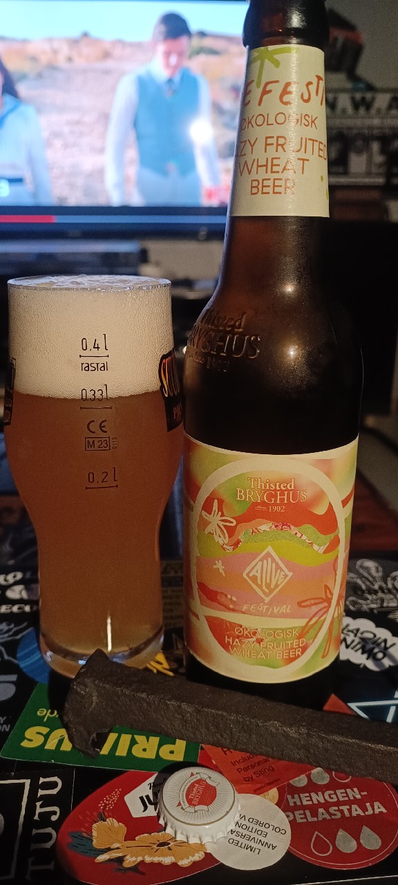 Alive Festival Økologisk Hazy Fruited Wheat Beer, Denmark