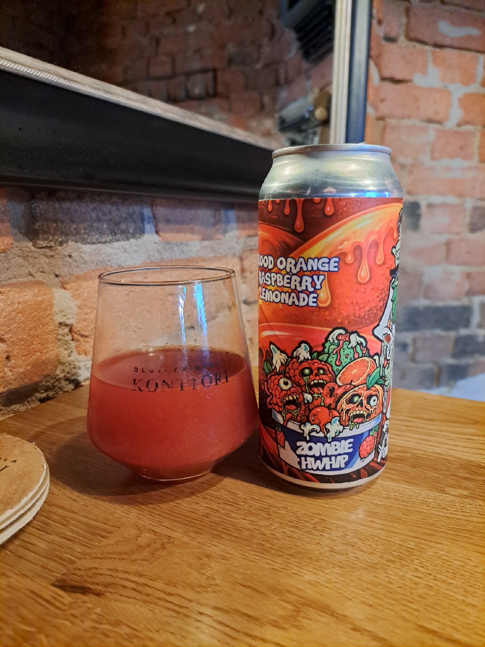 Zombie HWhip: Blood Orange Raspberry Lemonade, Beer Zombies Brewing Co.