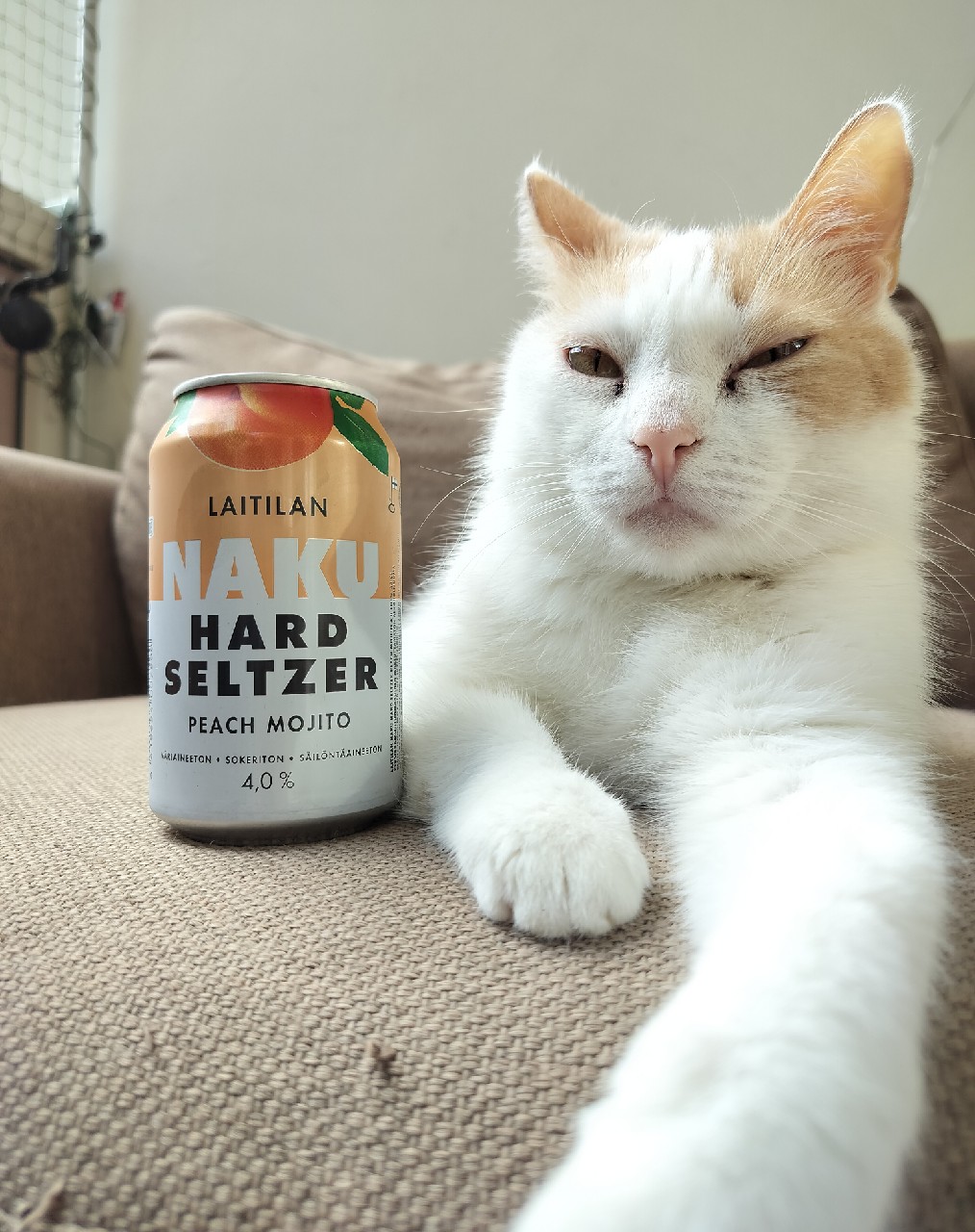 NAKU Hard Seltzer Peach Mojito, Finland