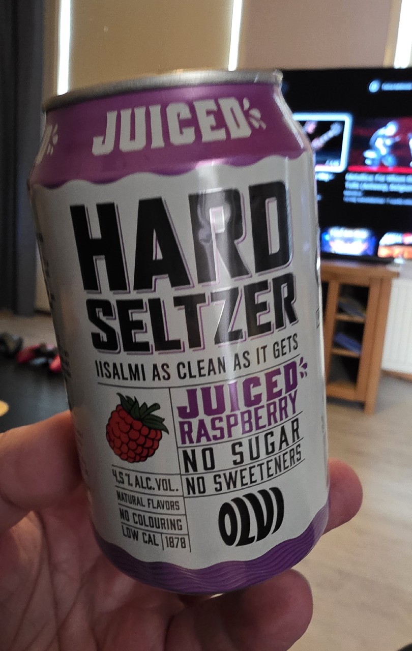 Hard Seltzer Juiced Raspberry, Finland