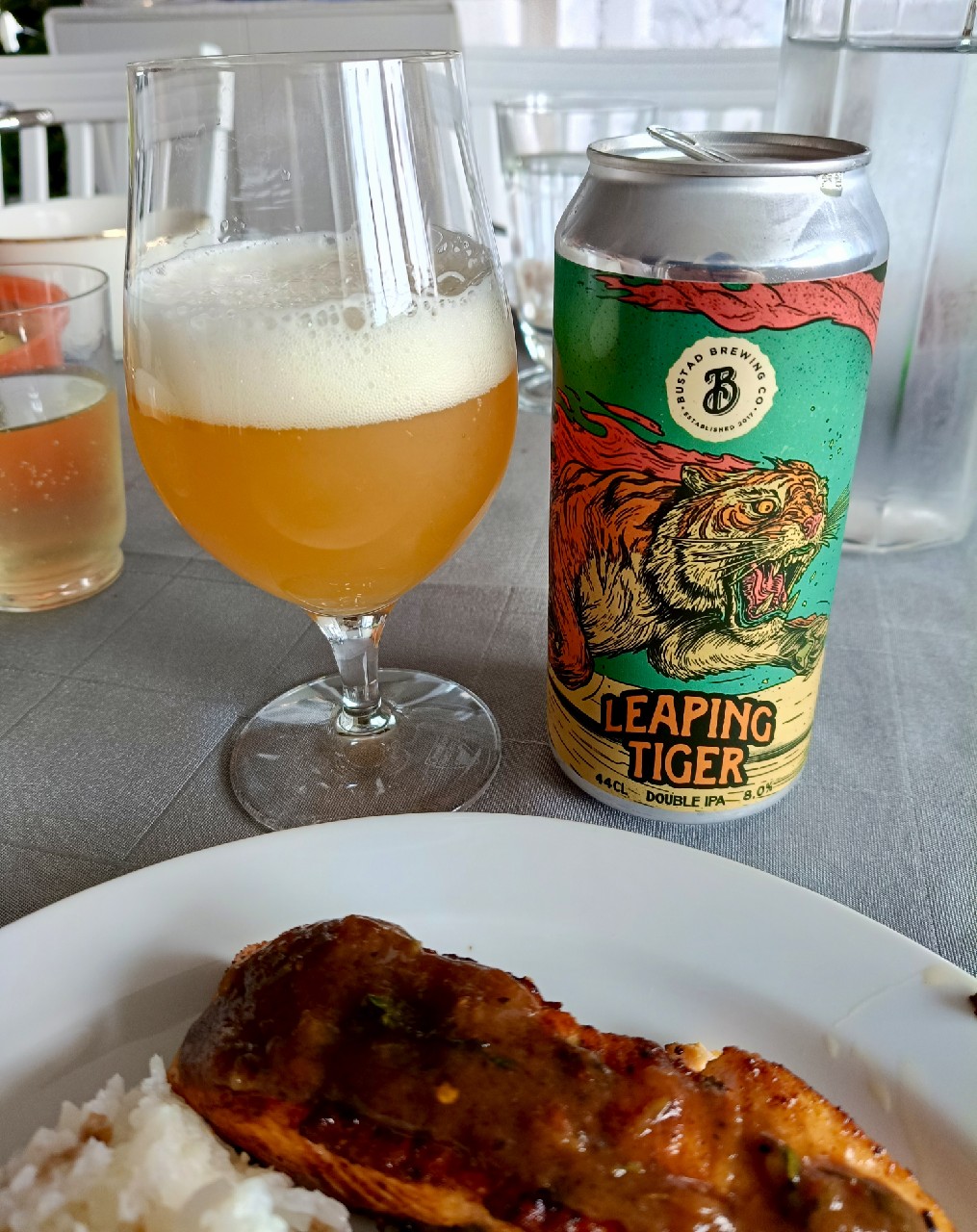 Leaping tiger, Bustad Brewing