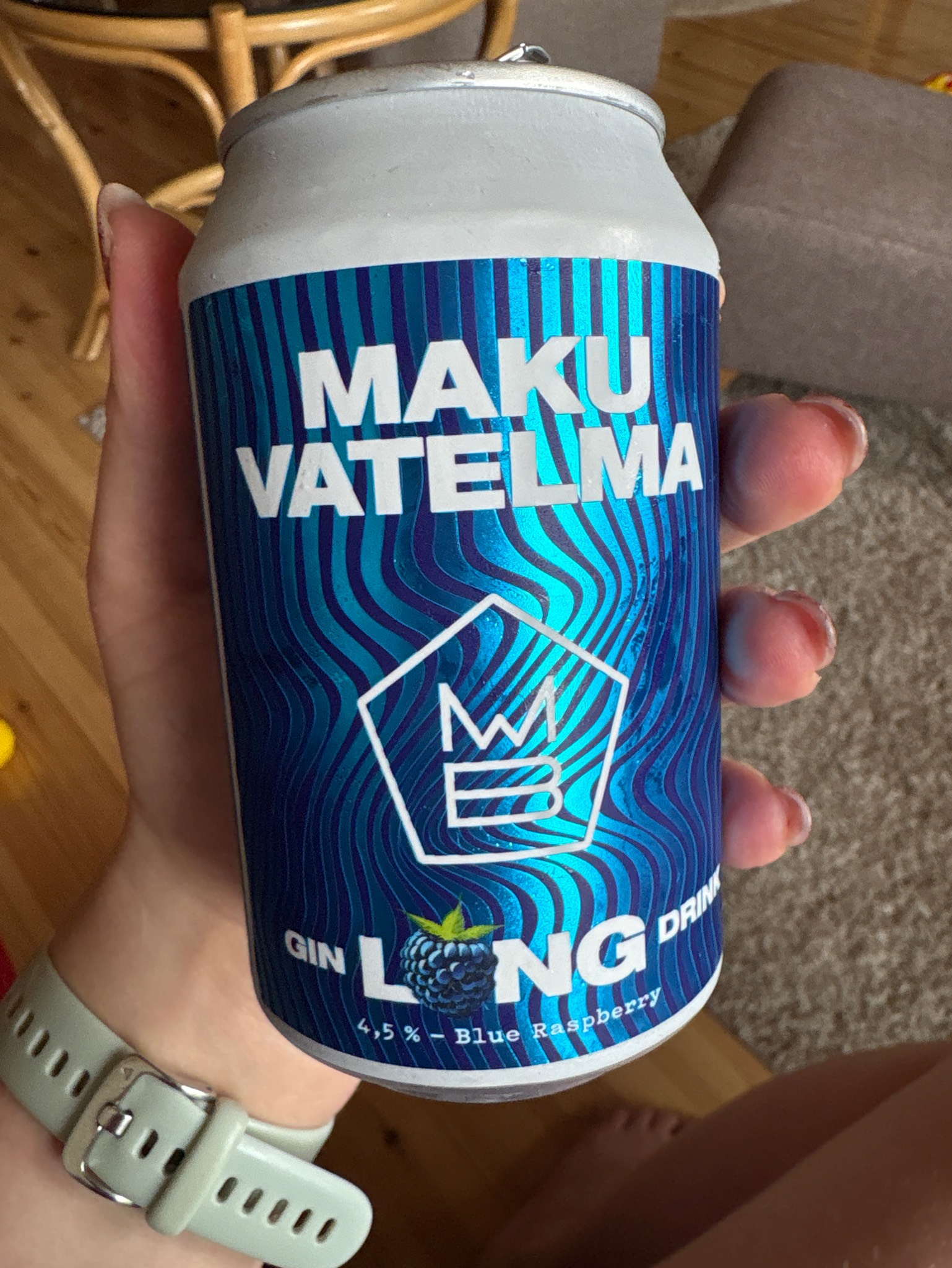 Vatelma Blue Raspberry Gin Long Drink, Finland