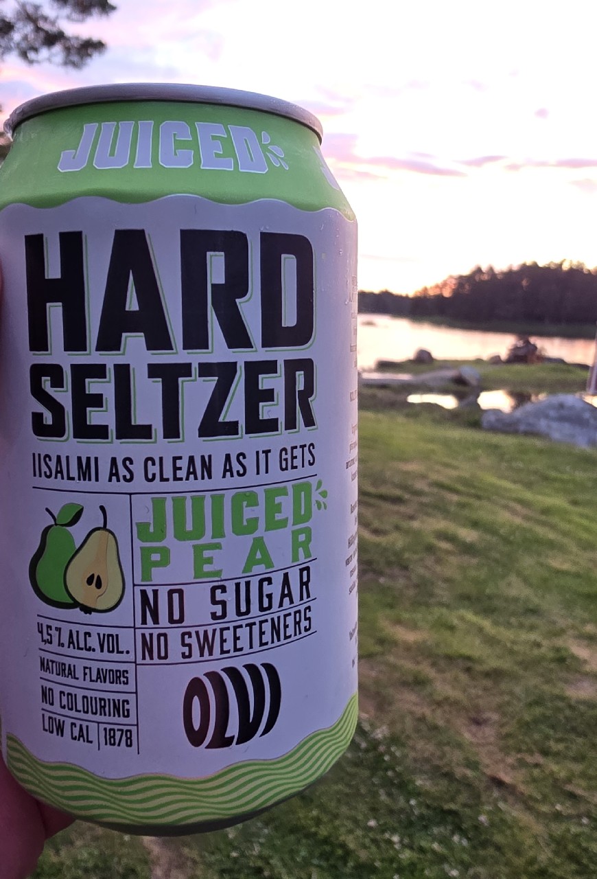 Hard Seltzer Juiced Pear, Finland