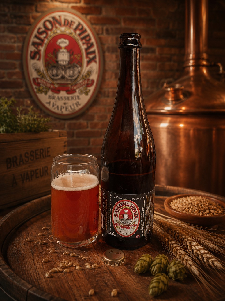 Saison de Pipaix, Brasserie à Vapeur
