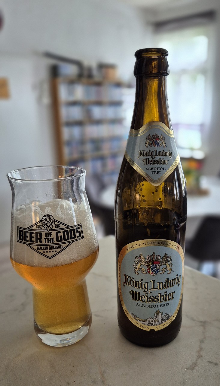 König Ludwig Weissbier Alkoholfrei, König Ludwig Schlossbrauerei Kaltenberg (Warsteiner)