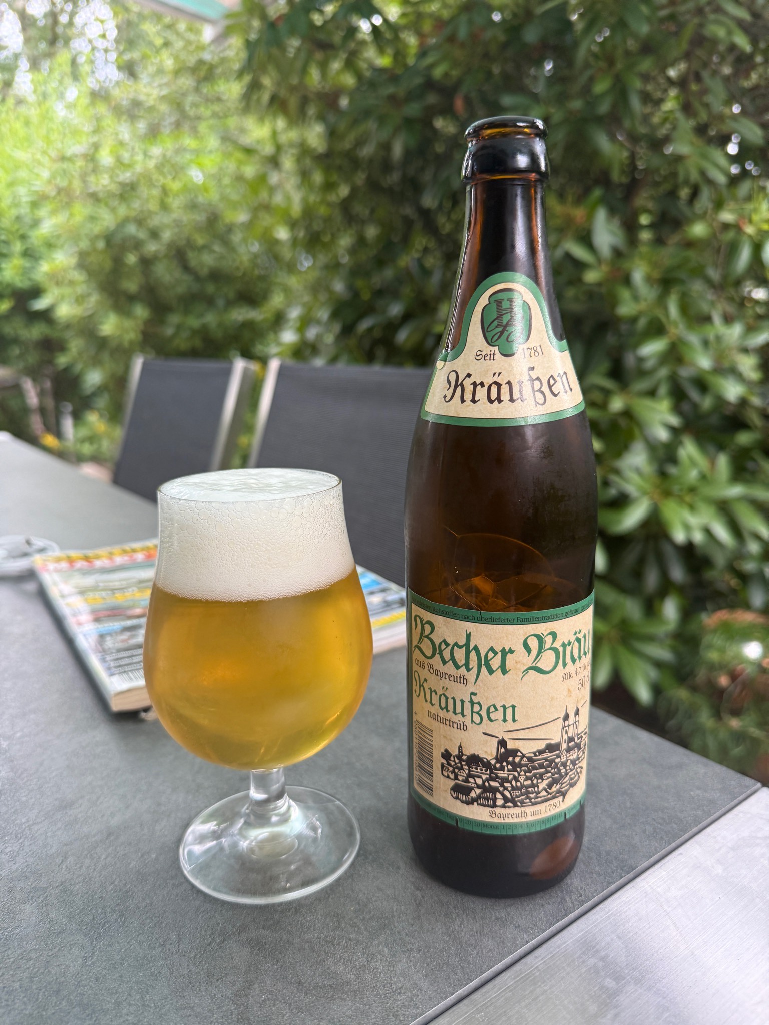 Kräußen Naturtrüb, Becher-Bräu