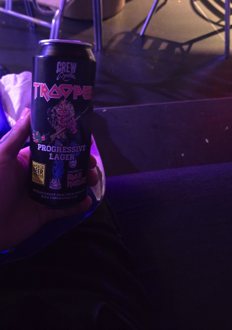Trooper Progressive Lager, CREW Republic Brewery