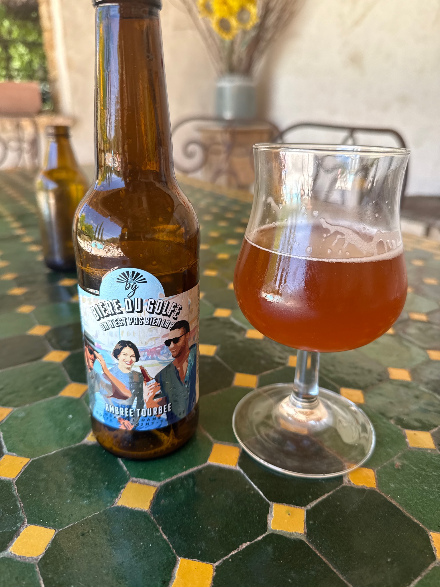 Ambrée Tourbée bière du golfe, France