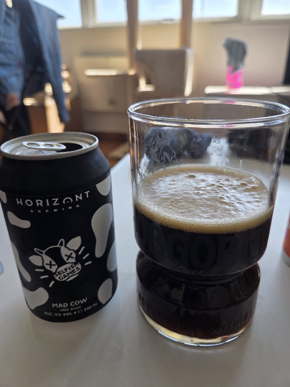 Mad Cow Milk Stout, Looking Glass Brewing Company