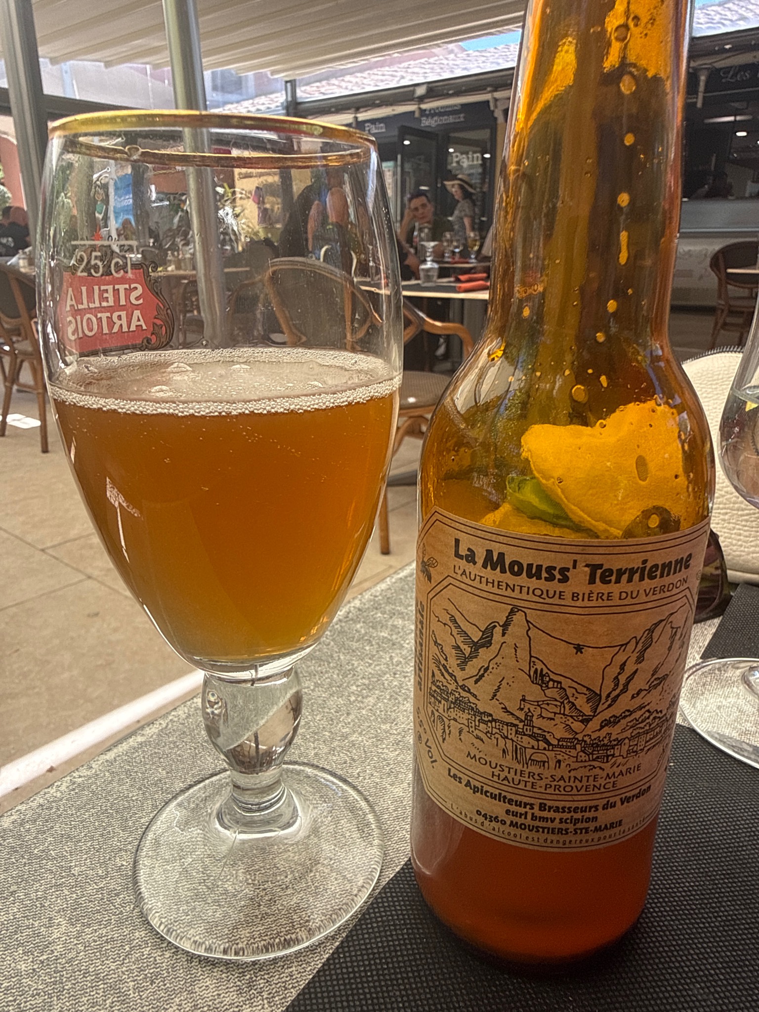 La Mouss'Terrienne Blonde Au Miel, Saveurs & Nature - Les Apiculteurs Brasseurs Du Verdon