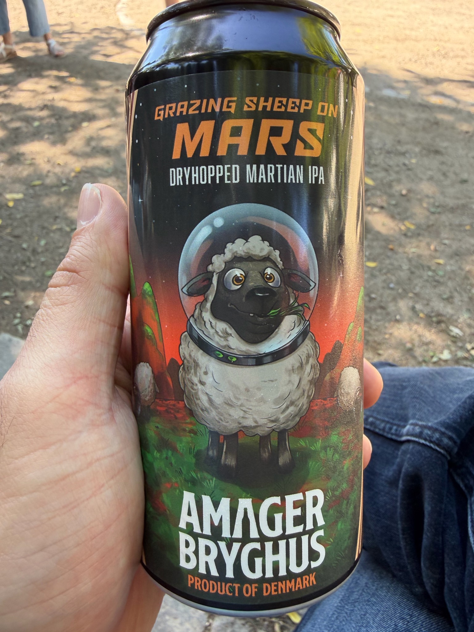 Grazing Sheep On Mars, Denmark