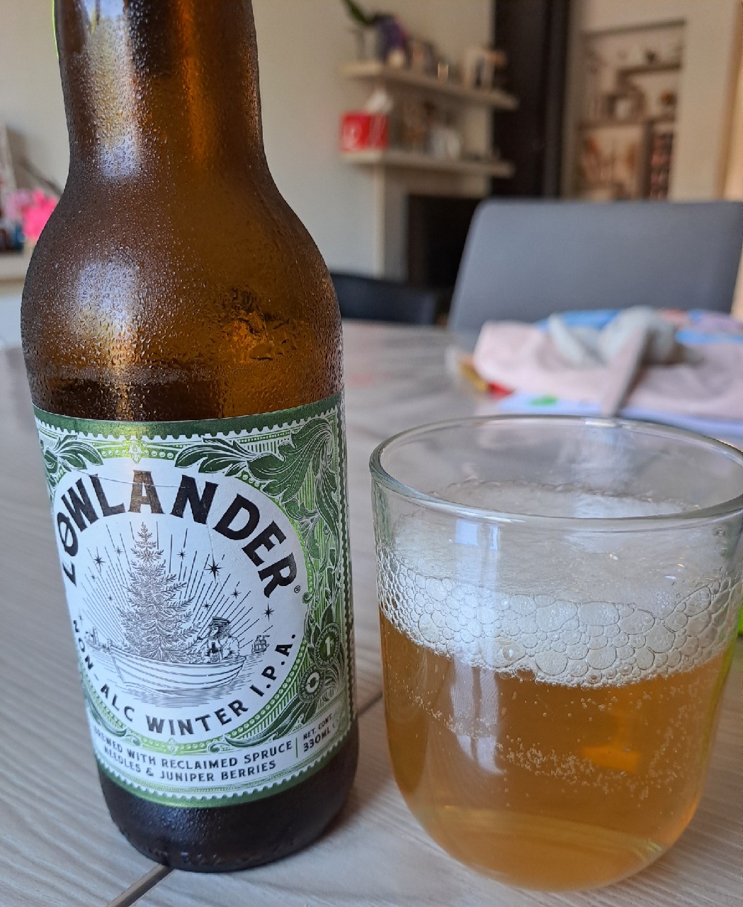 Non-Alc Winter I.P.A., Lowlander Botanical Beer
