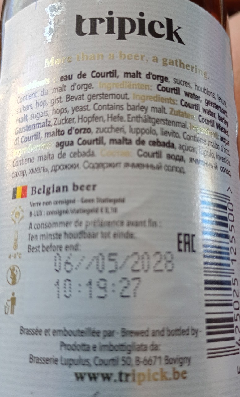 Tripick 6, Belgium