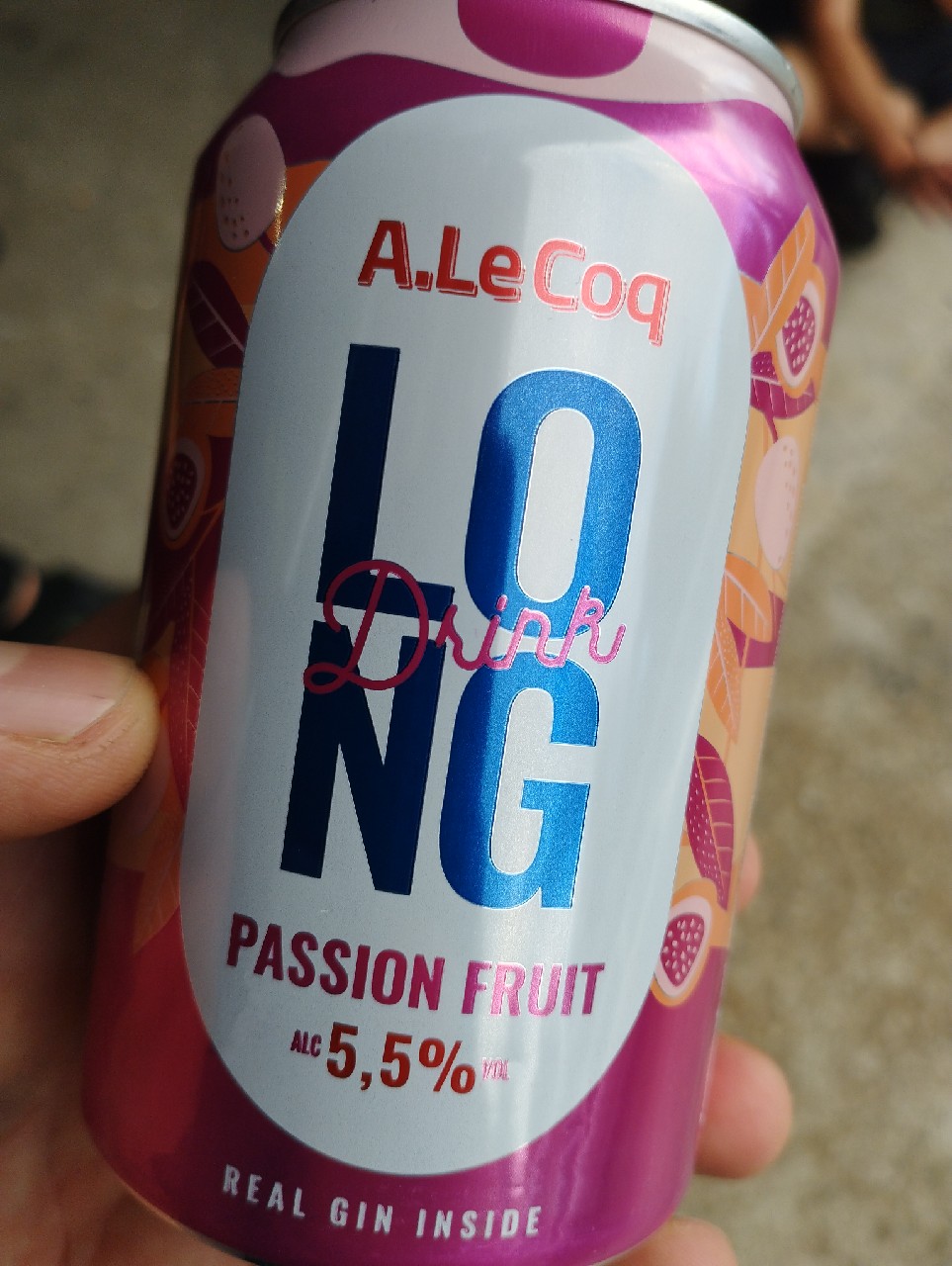 Long drink passion fruit, Estonia