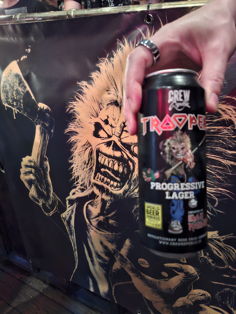 Trooper Progressive Lager, CREW Republic Brewery